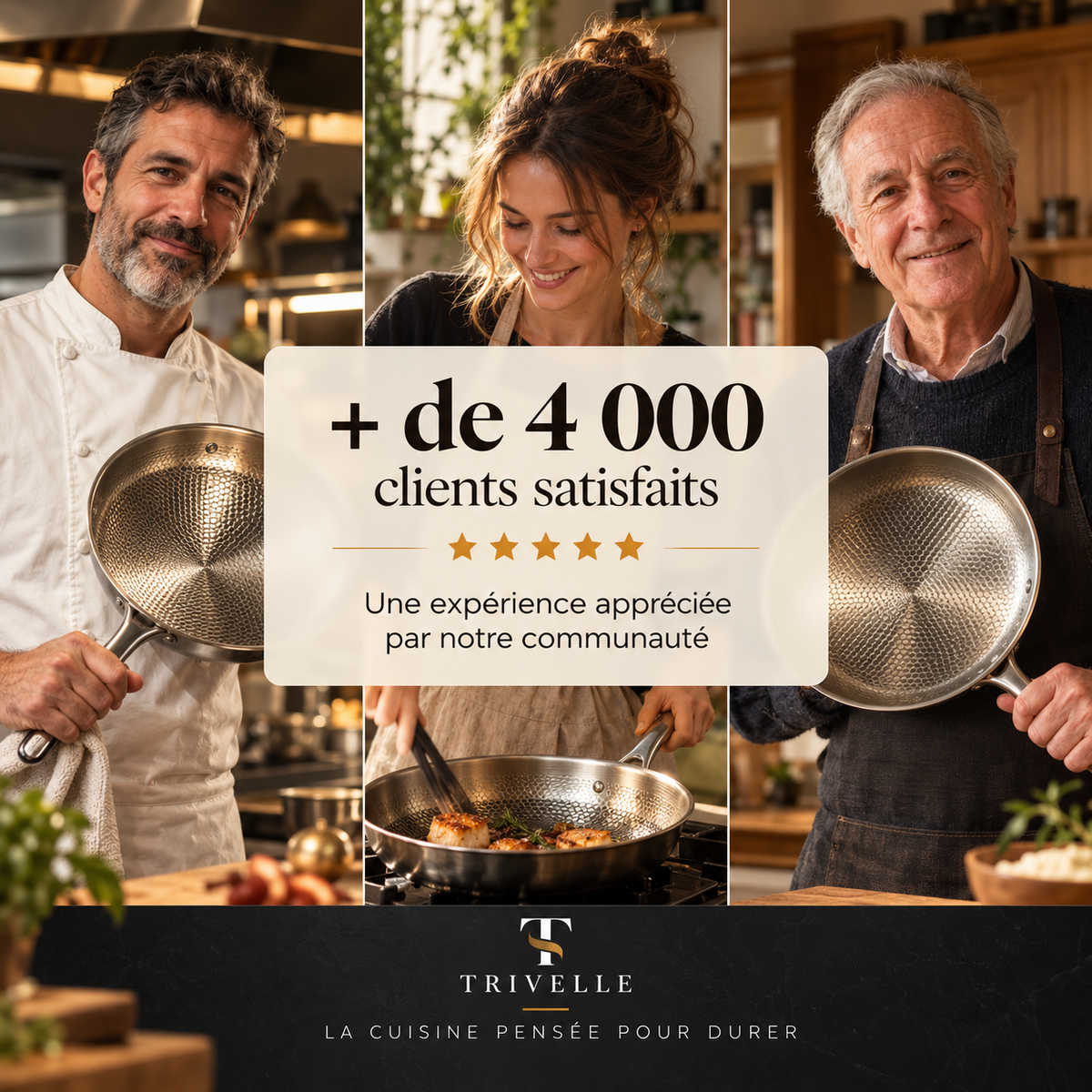 Poêle Trivelle – Rien n’accroche, sans Téflon