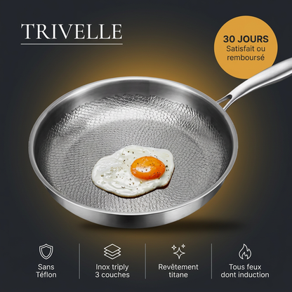 Poêle Trivelle – Rien n’accroche, sans Téflon