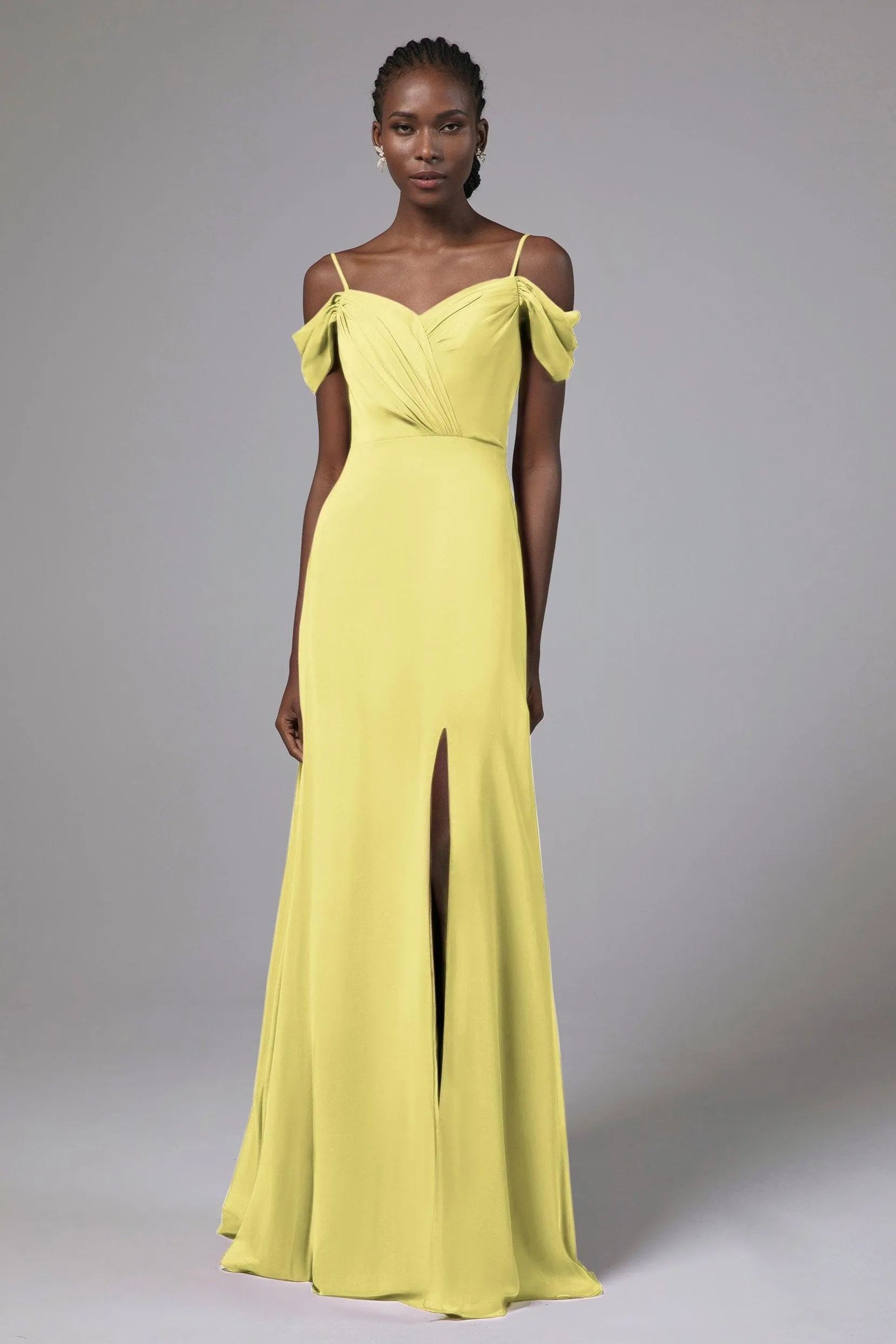 A-Line Floor Length Chiffon Bridesmaid Dress Formal Dresses CB0412