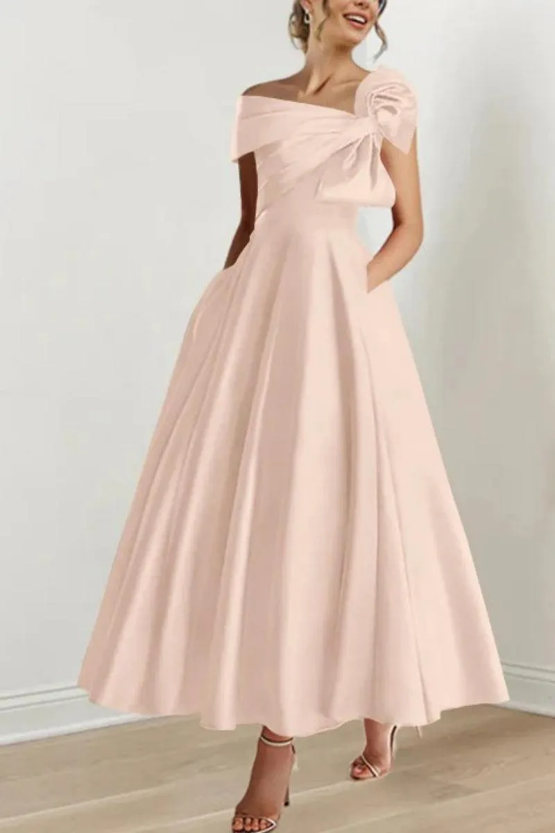 A Line Off The Shoulder Mother Dresses with Bows CM0333