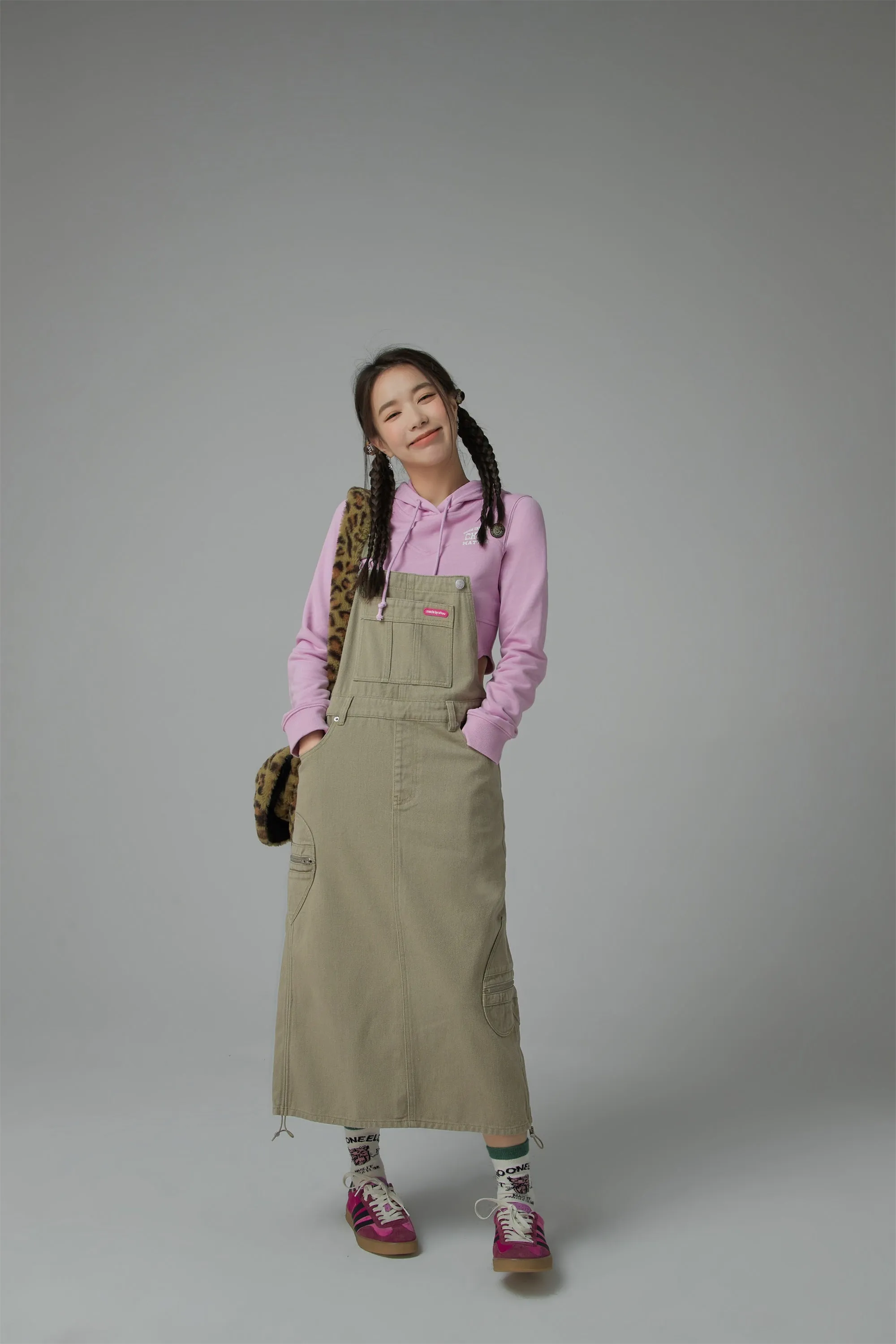 Denim Overalls Long Dress