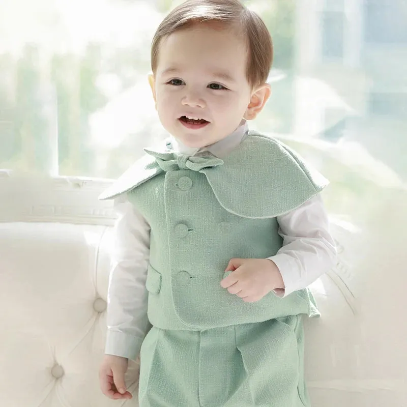Spring Kids Gentleman Suit, Baby Boy & Girl Festival Birthday Party Clothing Set